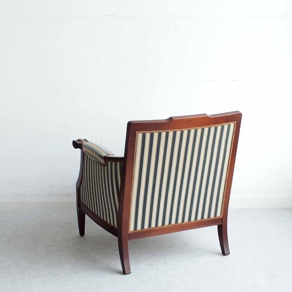 神戸欧風家具 メープル不二屋 マホガニー材 1人掛けソファ B ZR24470