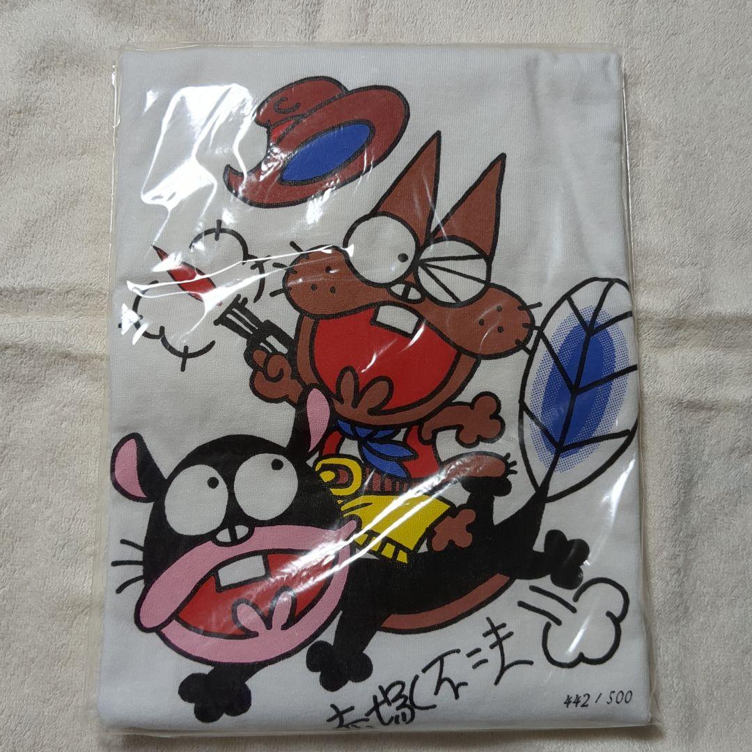 赤塚不二夫展 開催記念Tシャツ これでいいのだ シリアルNo.442/500