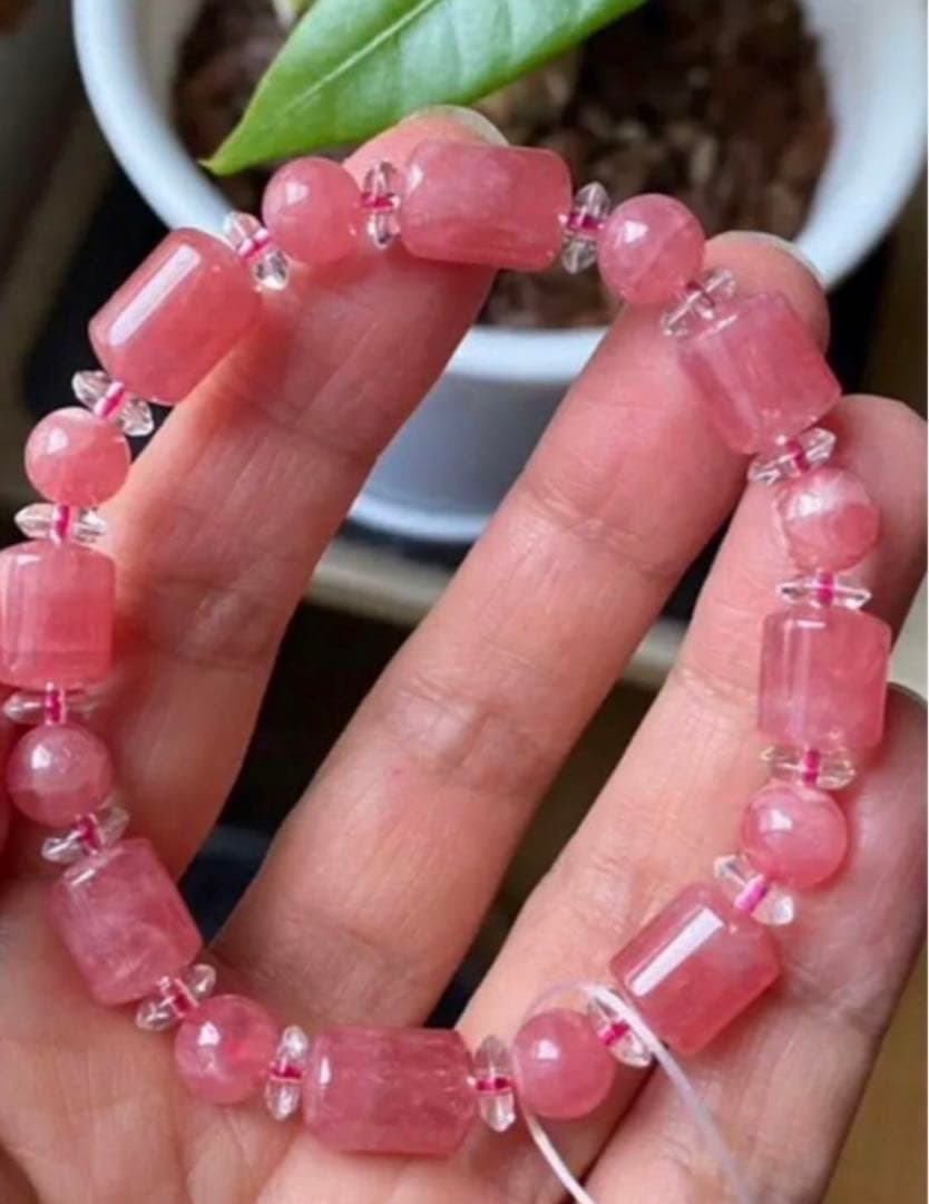 高品質♡インカローズ デザインブレスレット