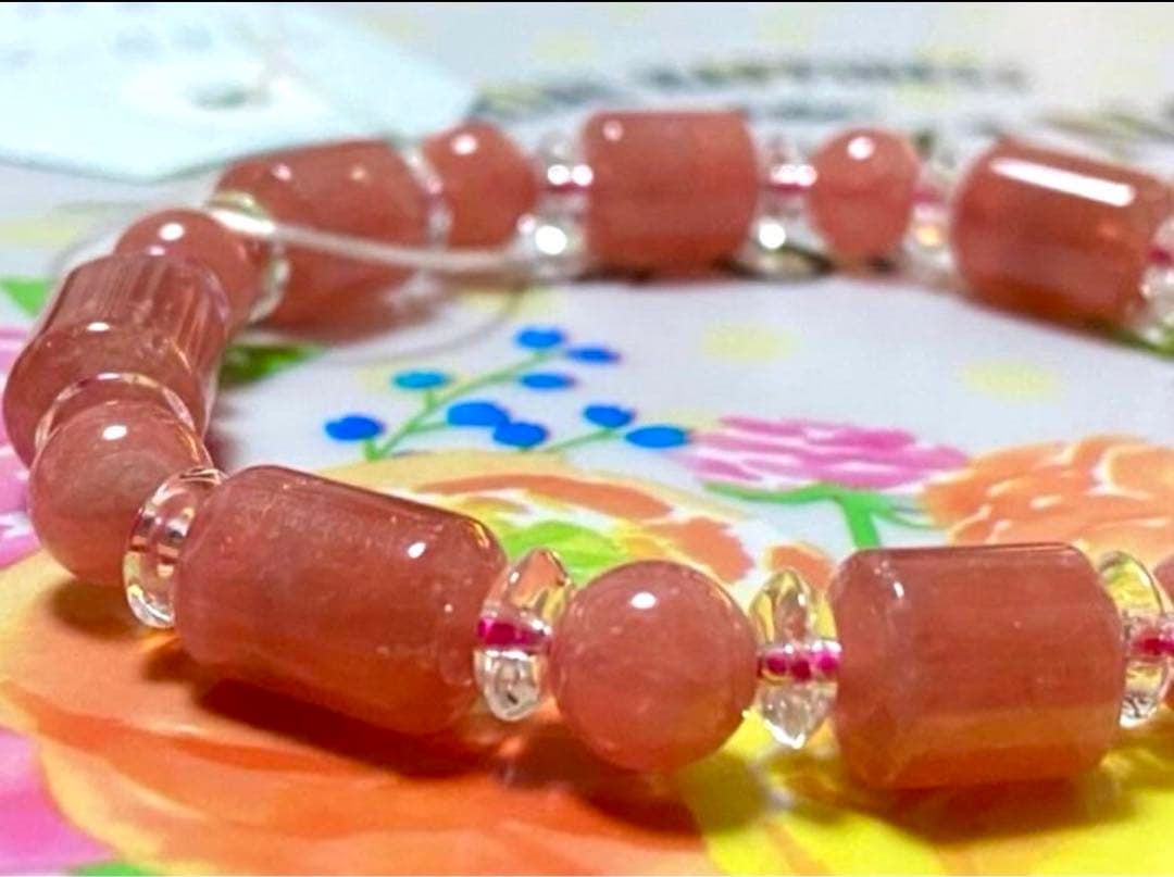 高品質♡インカローズ デザインブレスレット