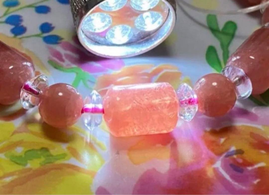 高品質♡インカローズ デザインブレスレット