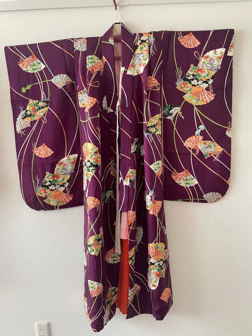 美品　七五三　7歳　8歳　正絹お着物セット