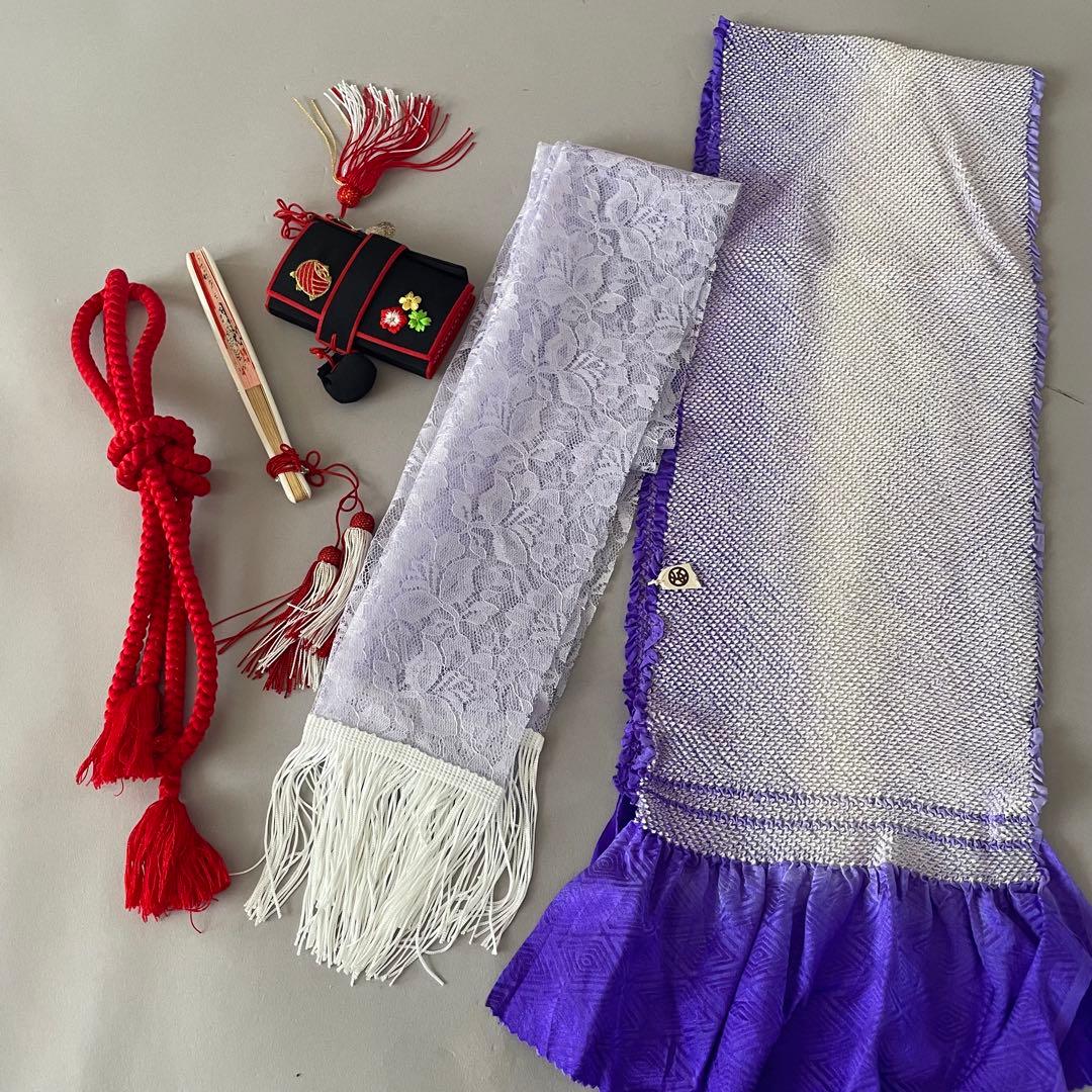 美品　七五三　7歳　8歳　正絹お着物セット