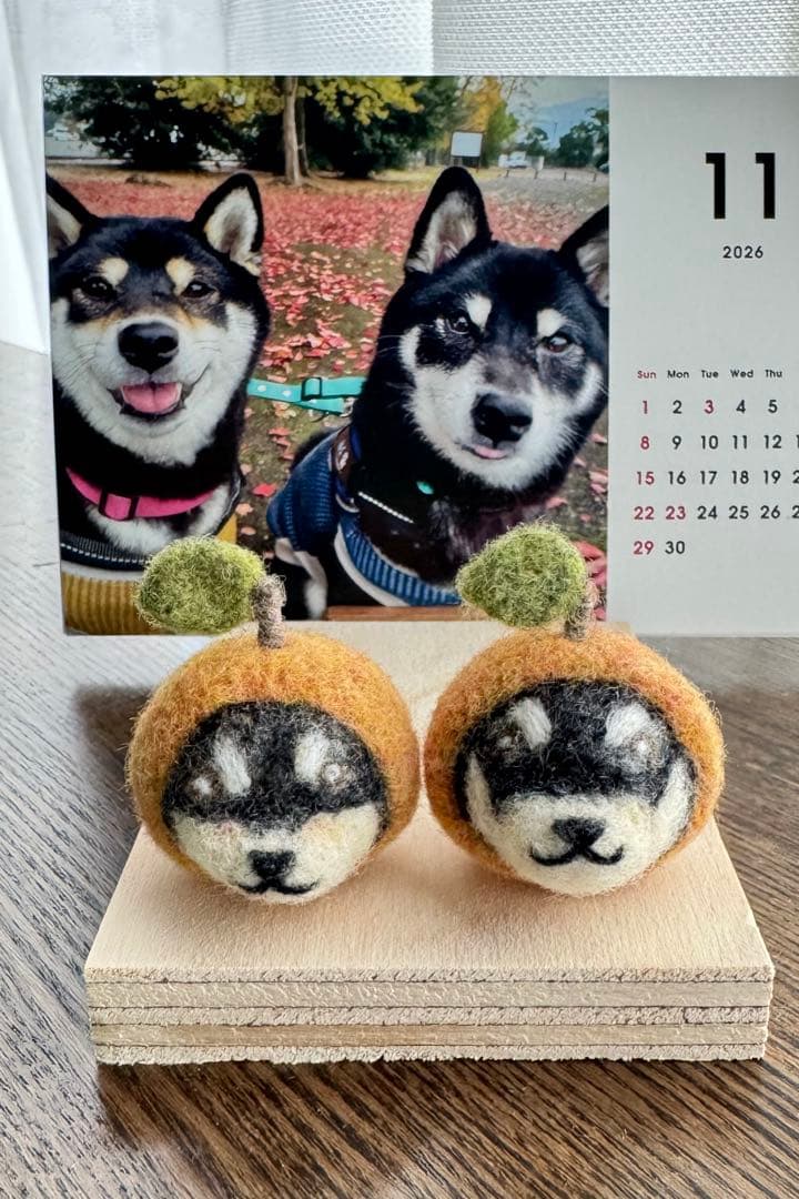 オーダーメイド 羊毛フェルト うちの子変身 キーホルダー 食べもの large