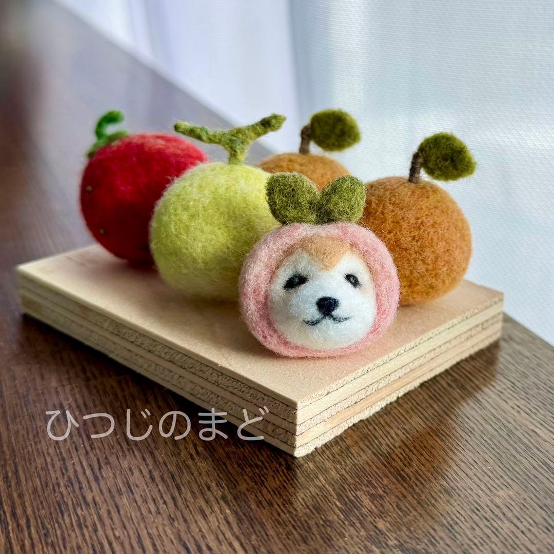 オーダーメイド 羊毛フェルト うちの子変身 キーホルダー 食べもの large