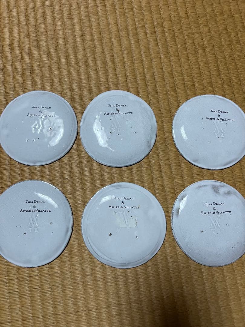 John Derian & Astier de Villatte 皿 6枚セット