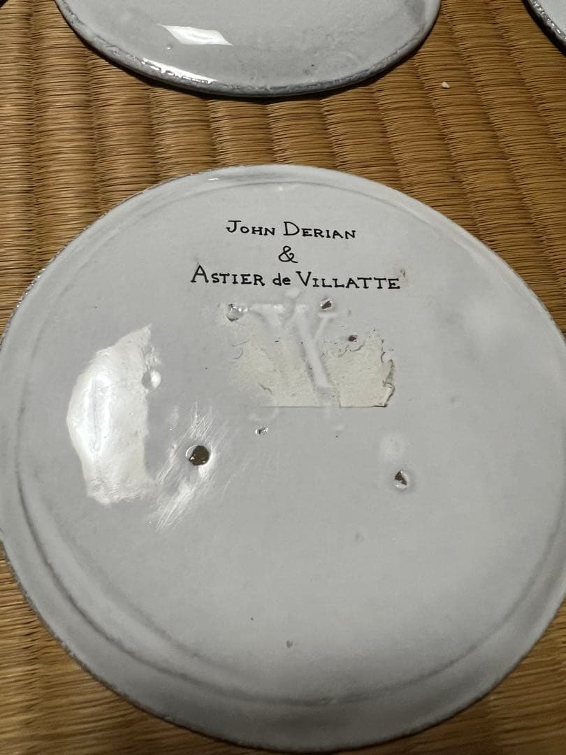 John Derian & Astier de Villatte 皿 6枚セット