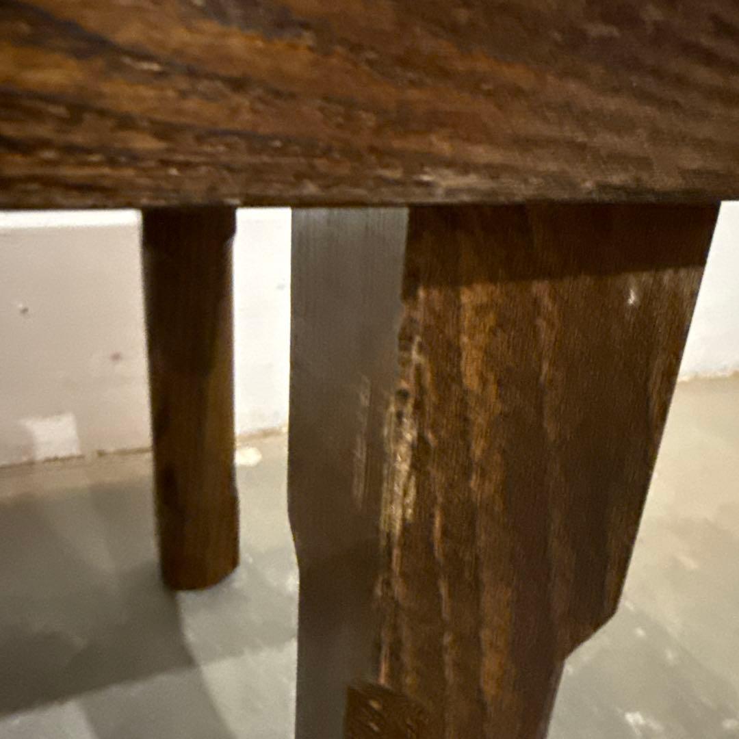 ヴィンテージ　木製サイドテーブル　　タイル天板