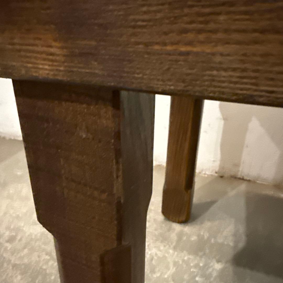 ヴィンテージ　木製サイドテーブル　　タイル天板