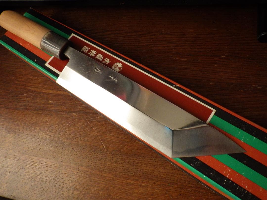 日本橋/木屋☆イヅツキ・鰻サキ包丁刃渡180mmアゴ☆黒檀目打ち付属