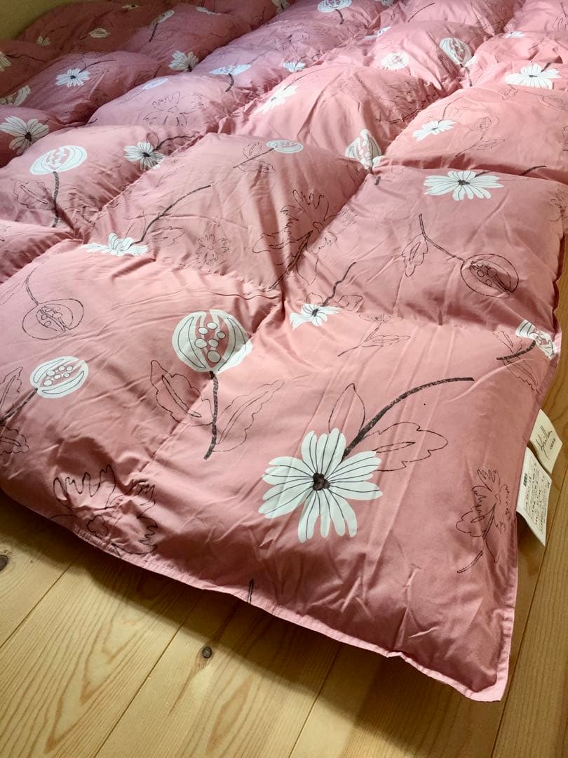 冬用 新品【シビラ】羽毛布団（190×210）ダブル（リブレ）ピンク