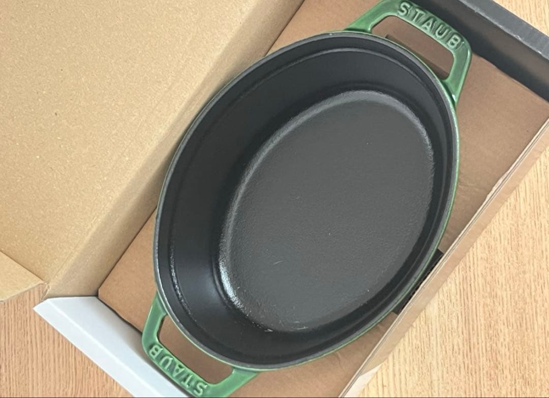 【新品】【ラス1】ストウブ ピギーココット バジルクリーン