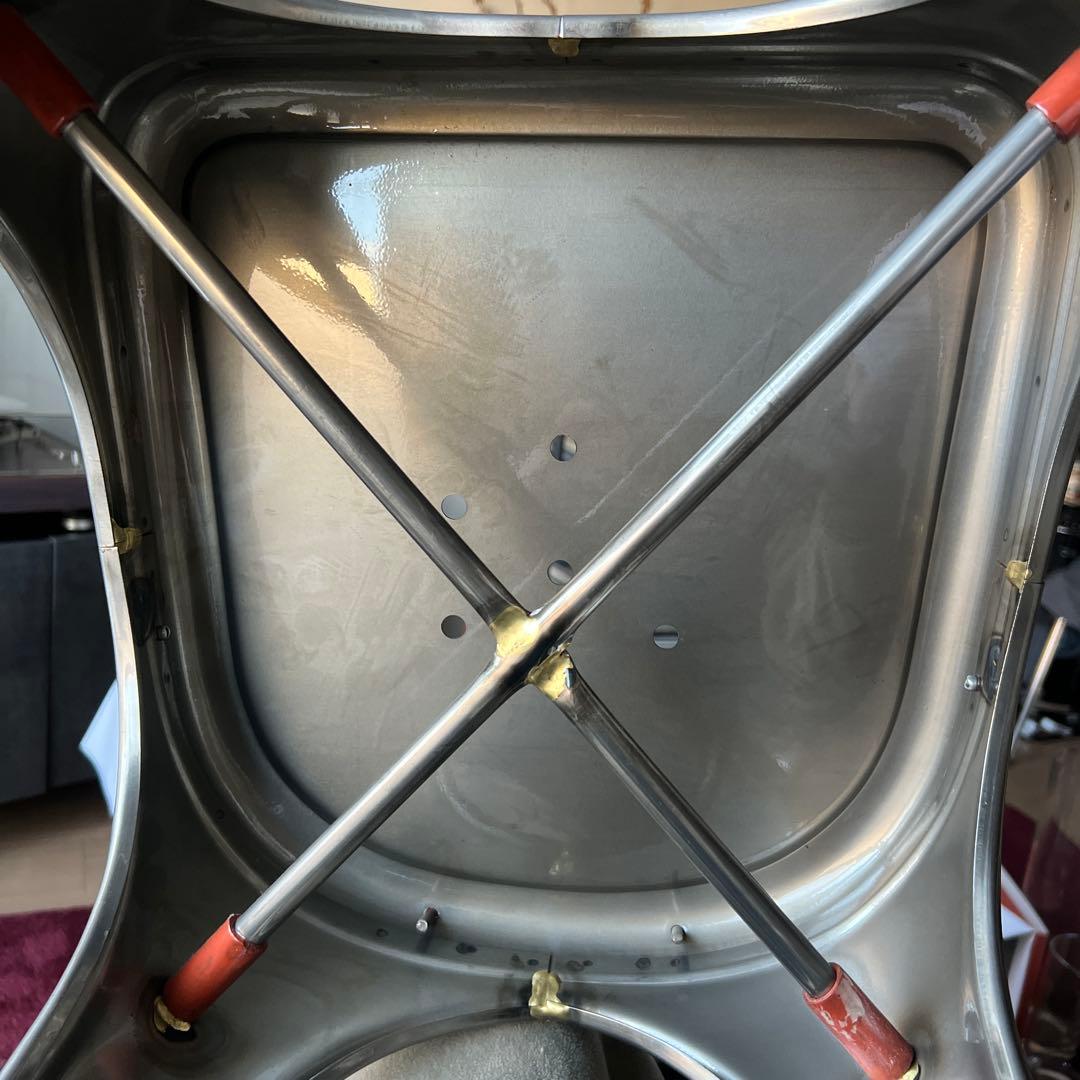 フランスヴィンテージTOLIX社✨メタルシルバーカフェチェア