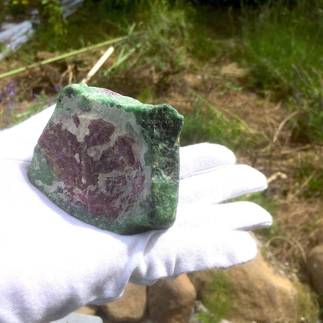 PowerStone✦天然石·.⋆ルビーインゾイサイト原石⋆.·✦ Amazon.co.jp