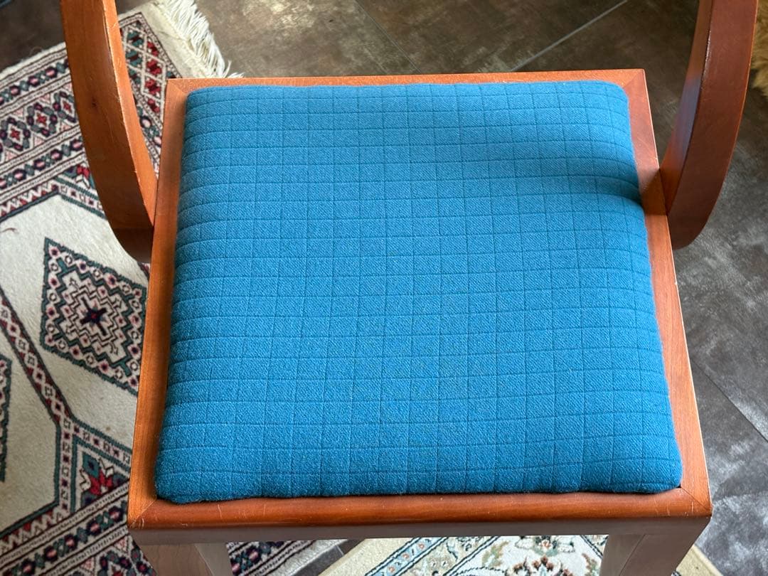 尾州生地 Porada ACTUS 木製チェア 椅子 イタリア家具 レトロ nZ