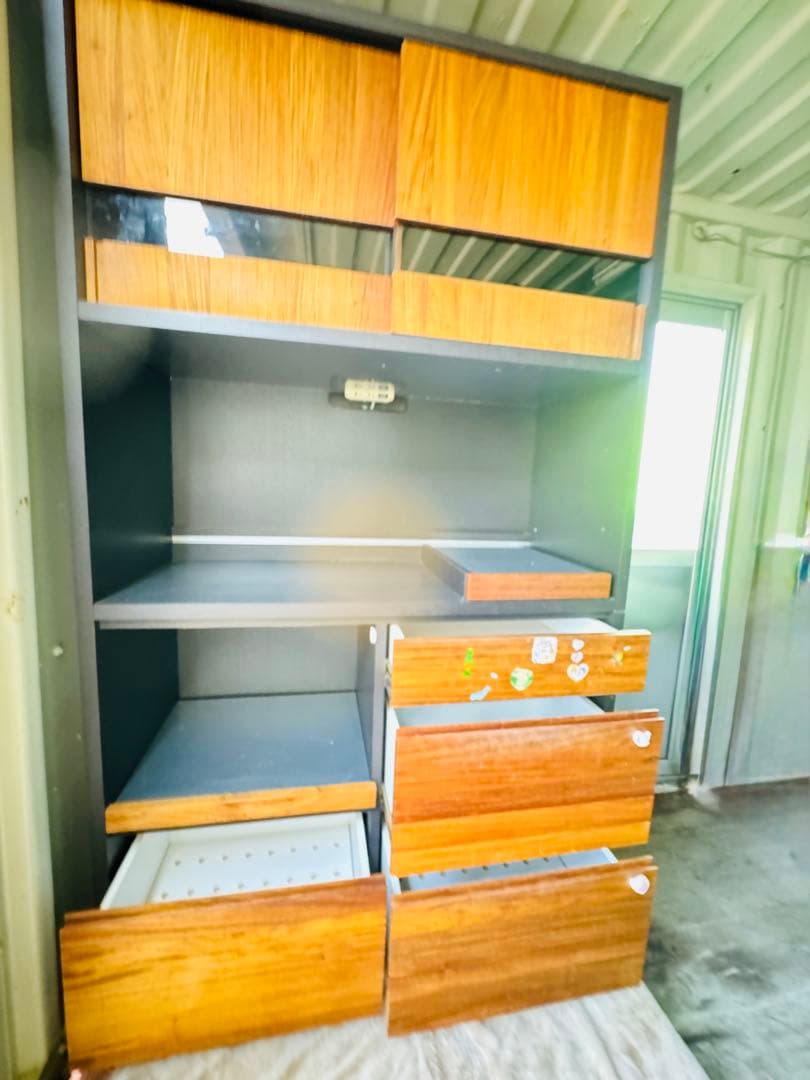 北九州発 食器棚 収納 整理 120cm 上下 リビング インテリア 家庭用