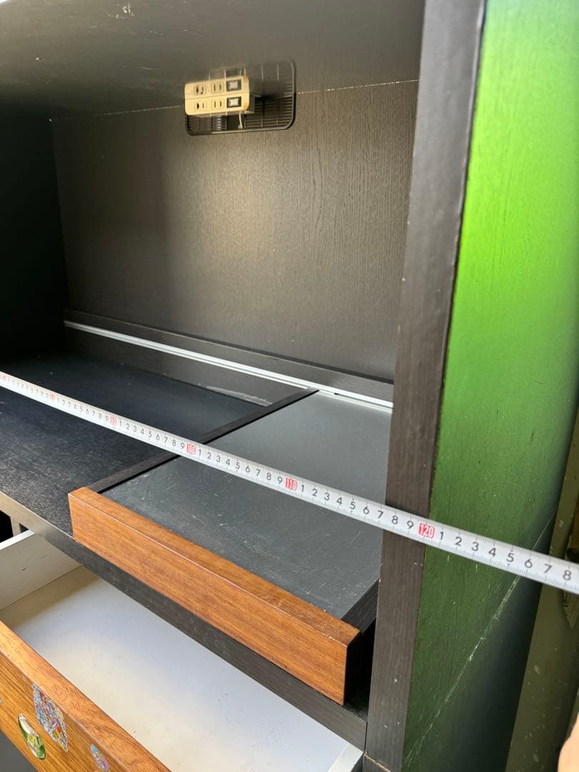 北九州発 食器棚 収納 整理 120cm 上下 リビング インテリア 家庭用