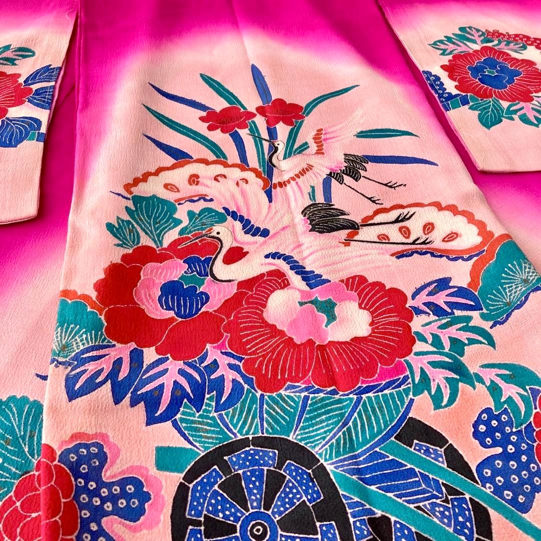 アンティーク　女の子　着物　七五三　3歳　NO6