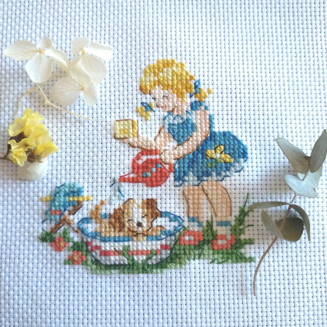 クロスステッチ完成品 ヴェロニク・アンジャンジェさんの図案 - メルカリ