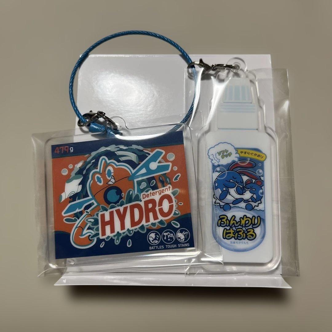 ポケモンセンターピカピカマート 2連アクリルキーリング ロトム マリル