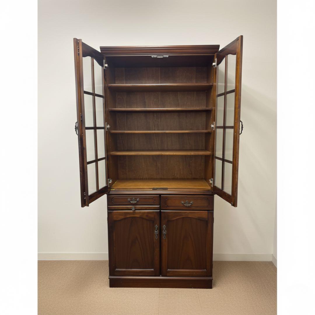 【カリモク】食器棚 カップボード 収納棚 木製 国産