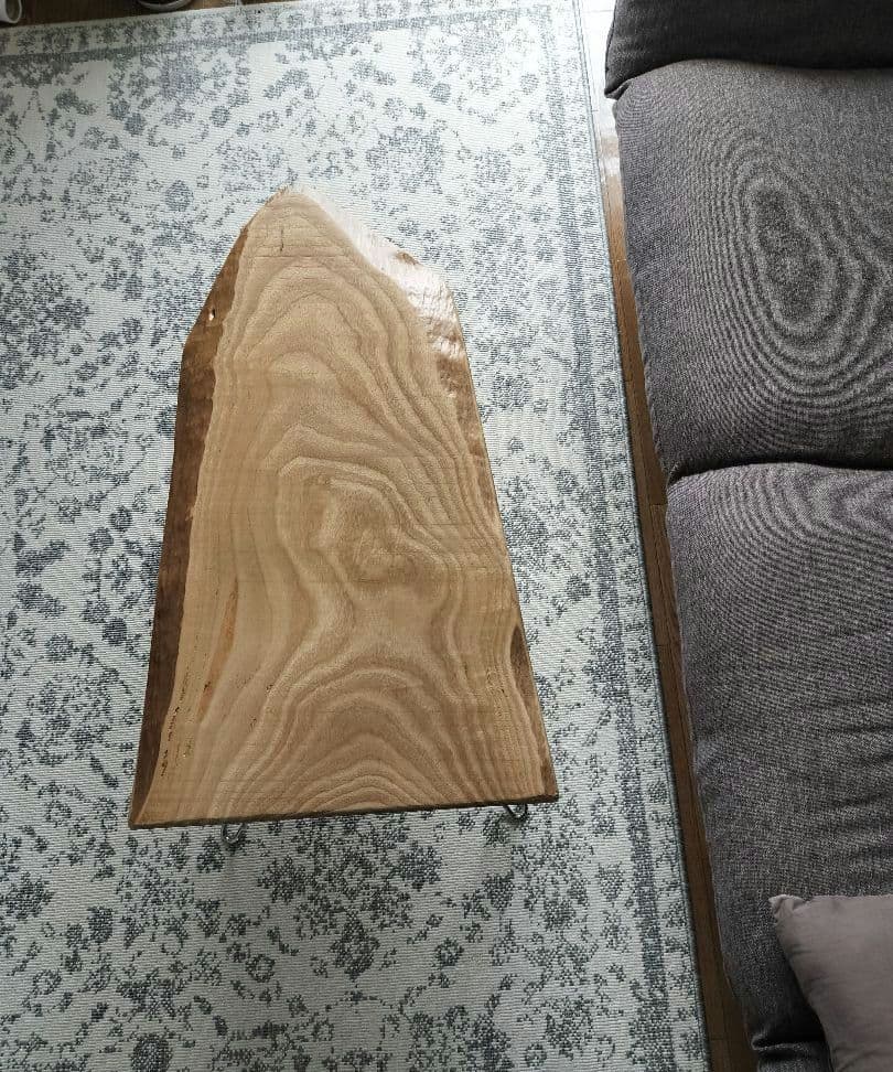 センダンの木製ローテーブル 1枚板