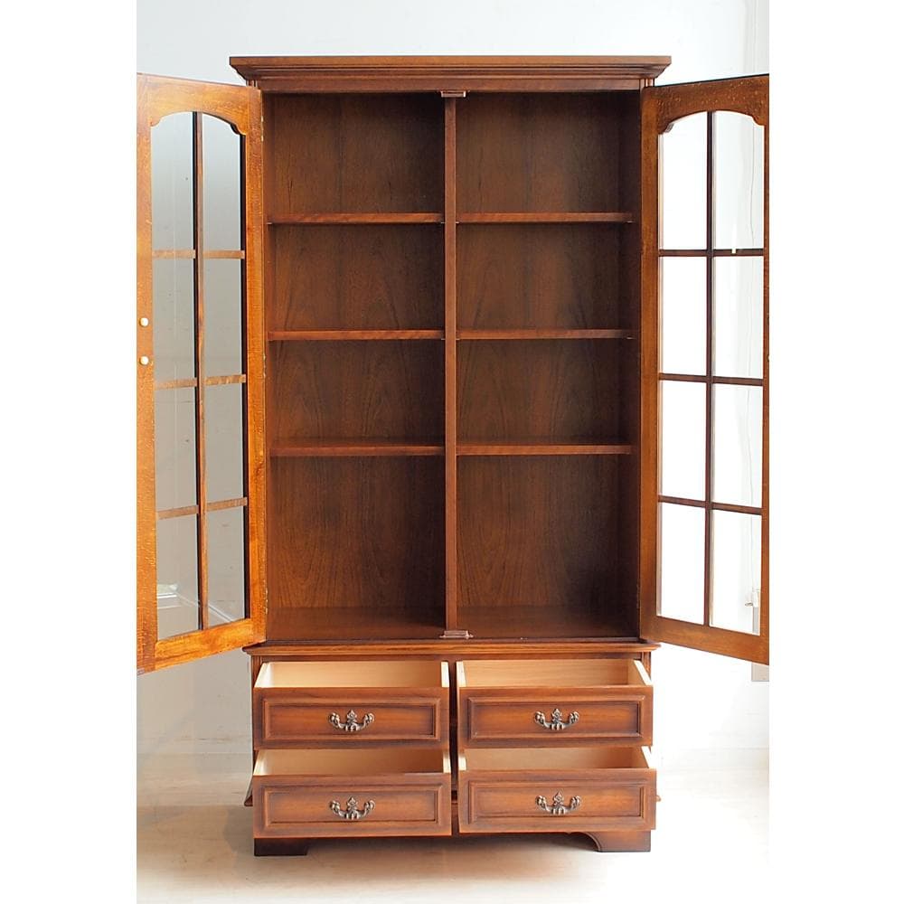 80's カリモク/karimoku コロニアル カップボード 食器棚