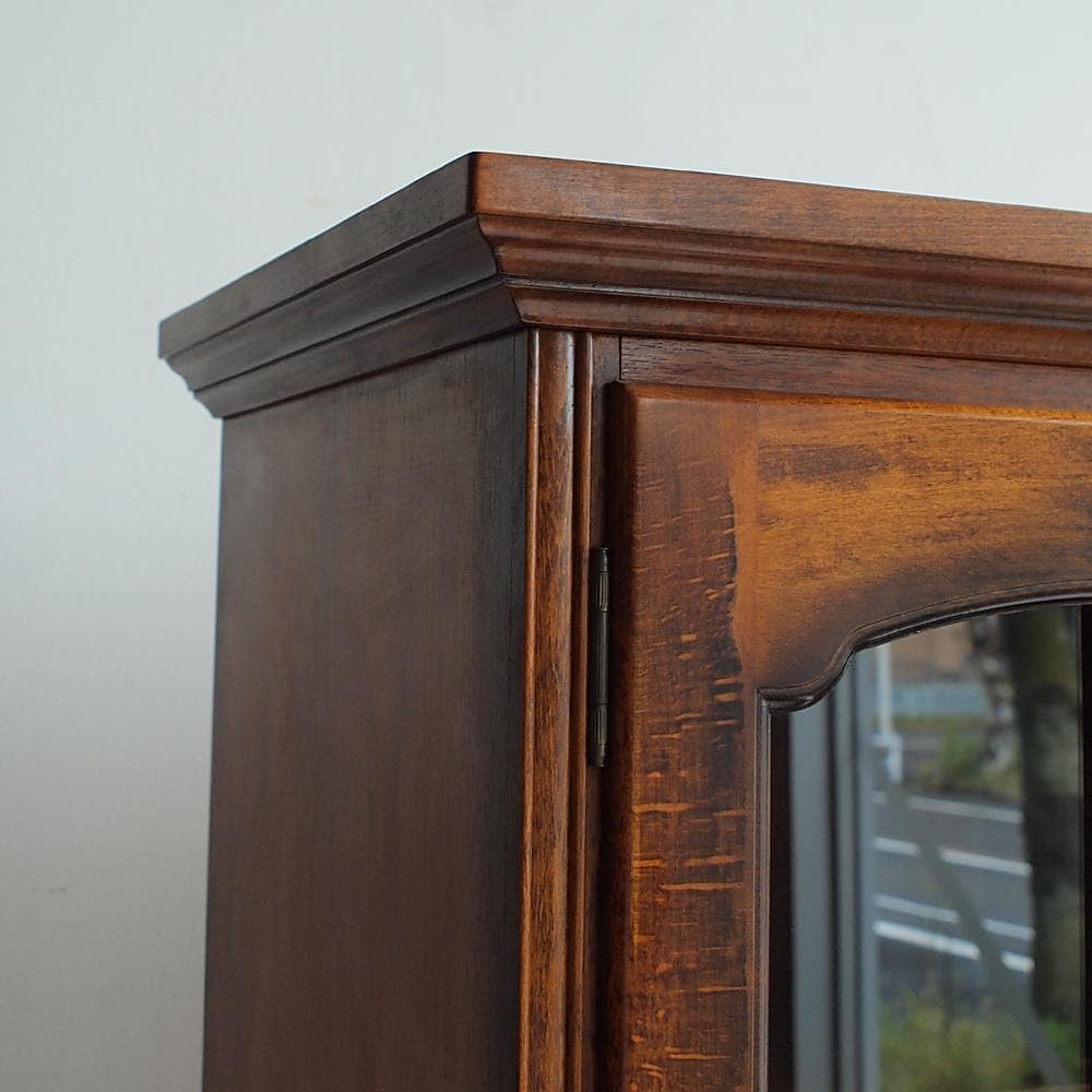 80's カリモク/karimoku コロニアル カップボード 食器棚