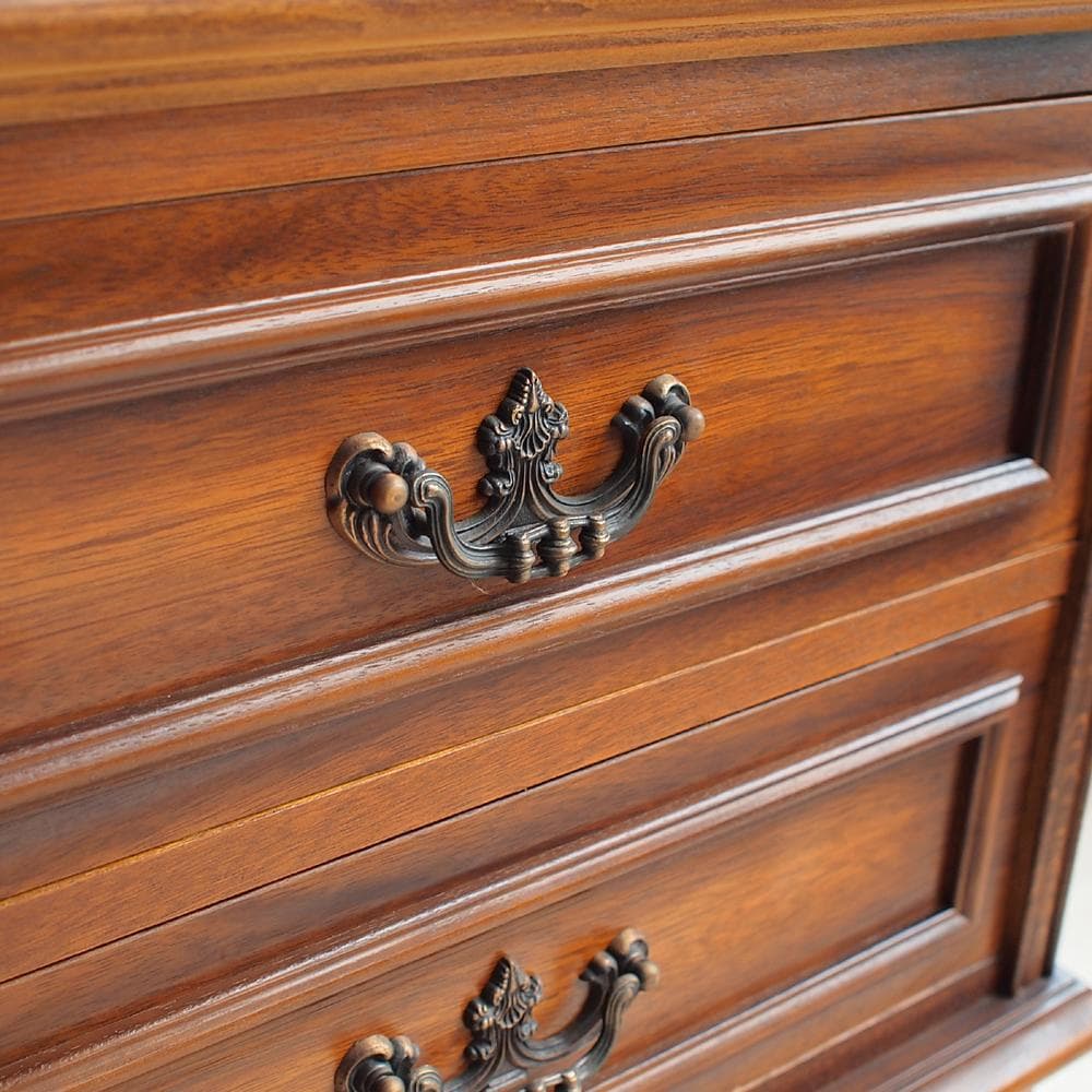 80's カリモク/karimoku コロニアル カップボード 食器棚