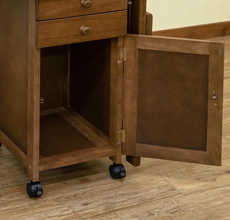 《新品・送料無料》木製折りたたみデスク＆チェア　BR/NA