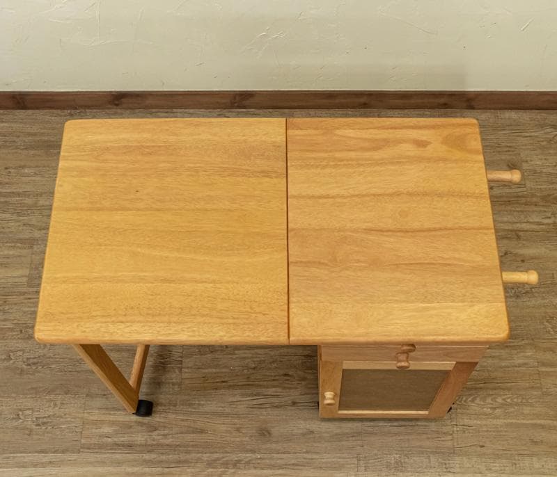 《新品・送料無料》木製折りたたみデスク＆チェア　BR/NA