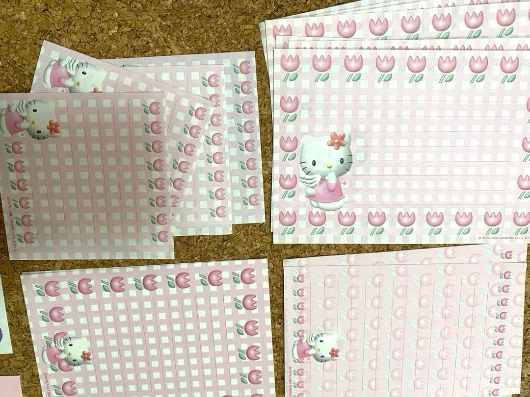 平成 サンリオ キティちゃん レターセット メモ帳 バラ売り おすそわけ