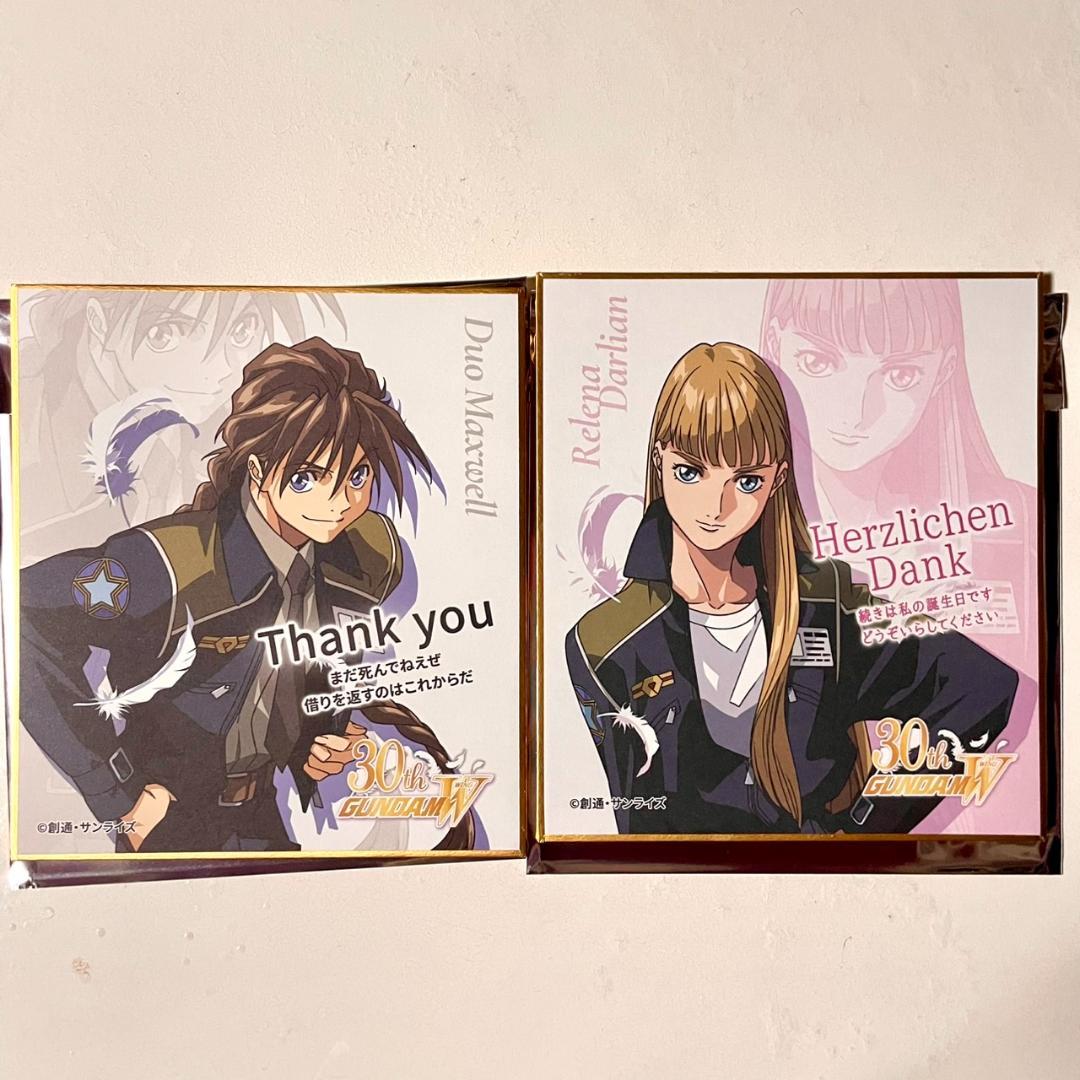 新機動戦記ガンダムW Endless Waltz 特典 色紙 デュオ リリーナ - メルカリ
