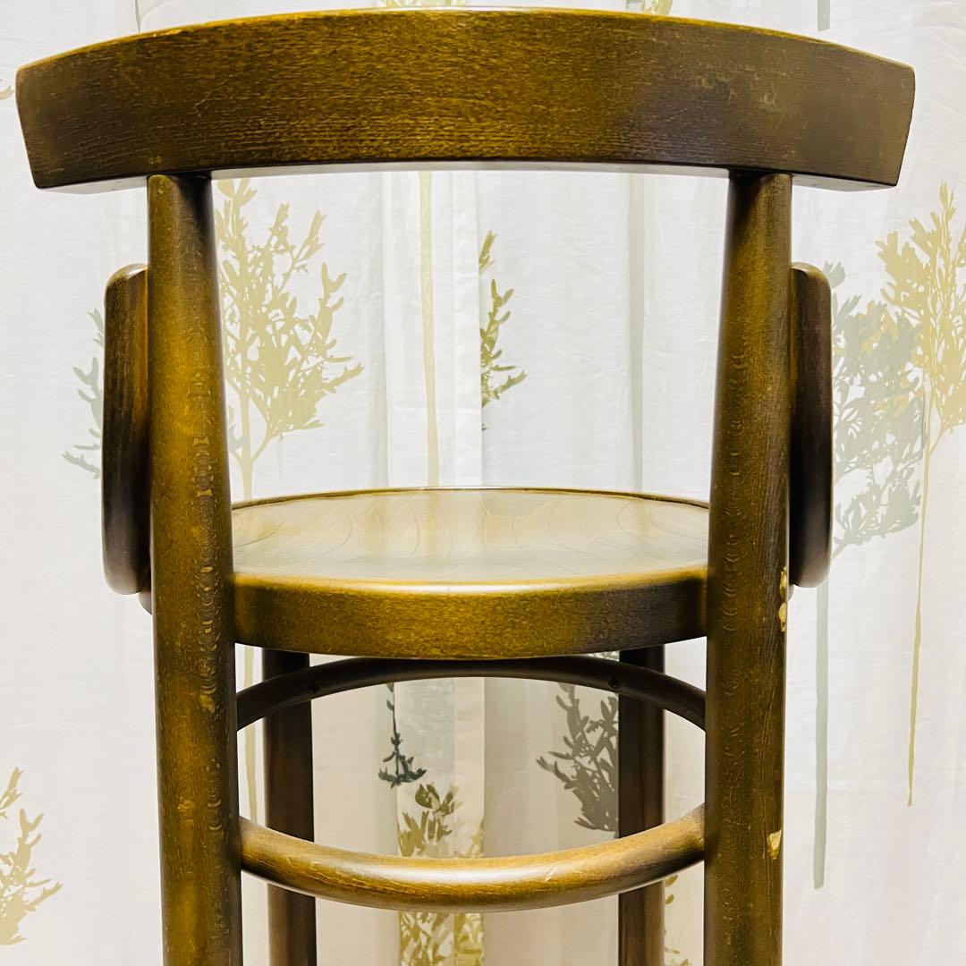 【秋田木工】　ベントウッドチェアー　曲木　ハイチェア