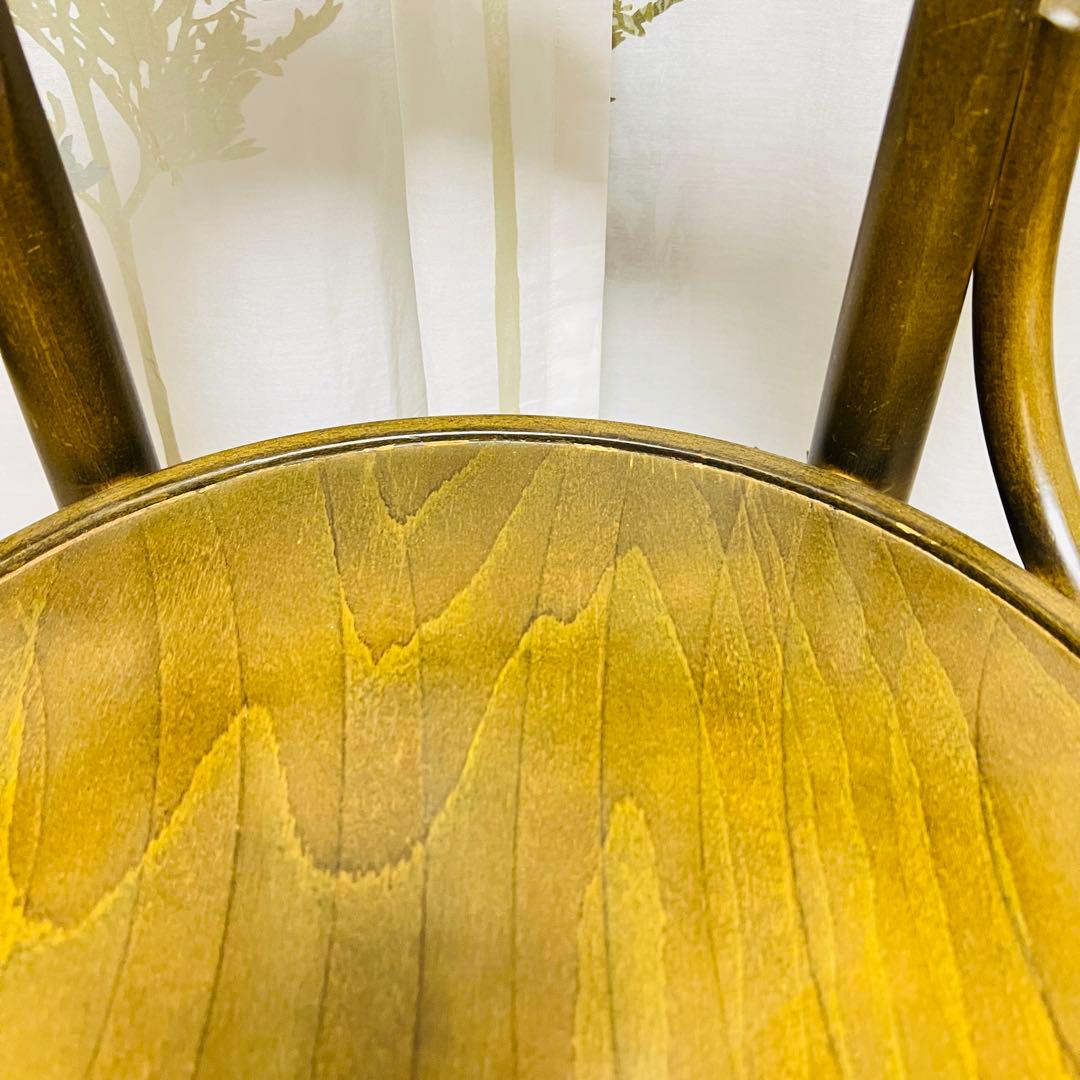 【秋田木工】　ベントウッドチェアー　曲木　ハイチェア