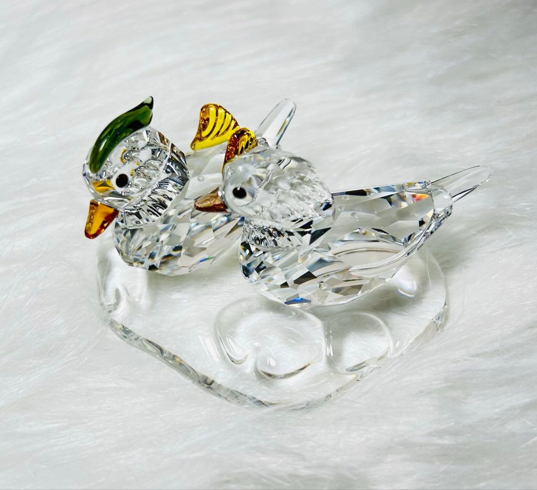 オシドリ　スワロフスキー　円満　夫婦　ギフト　プレゼント　swarovski