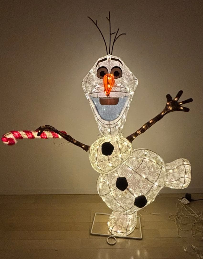 アナと雪の女王 オラフ イルミネーション オブジェ