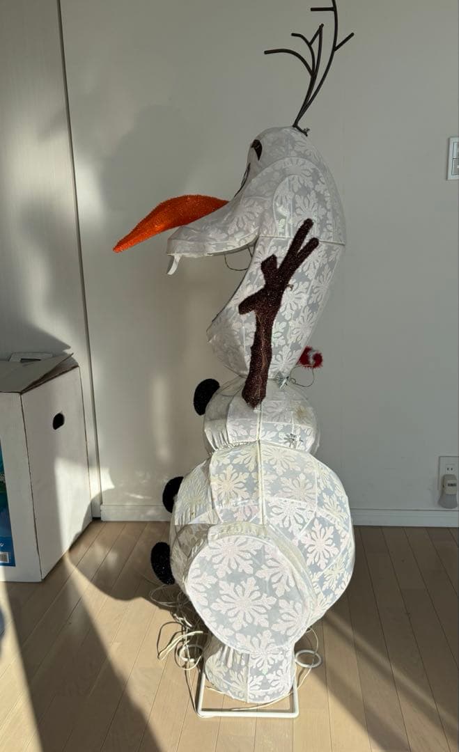 アナと雪の女王 オラフ イルミネーション オブジェ