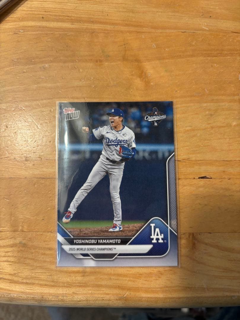 Topps Now 山本由伸 SP 2025 Dodgers WS チャンピオン - メルカリ