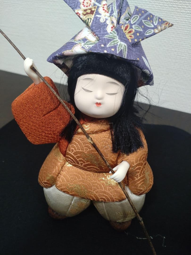 【雛蔵】木目込人形　鯉釣りB