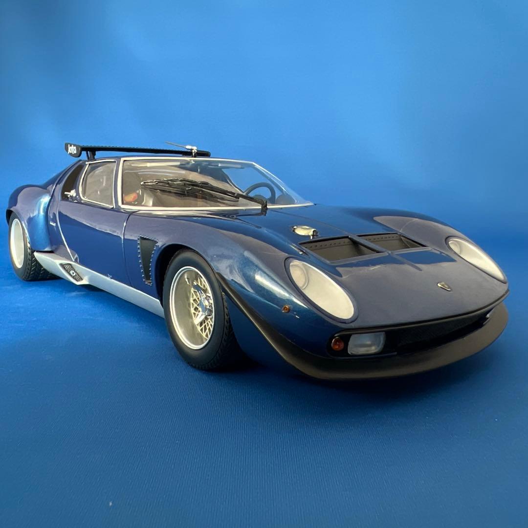京商 1/18 ランボルギーニ イオタ SVR ブルー - メルカリ