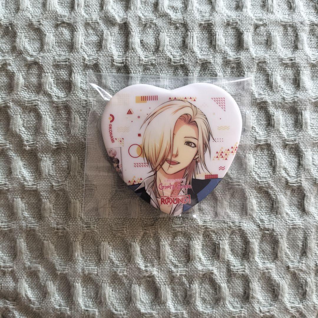 ときメモGS ラウンドワン ハート型缶バッジ 桜井琉夏 - メルカリ
