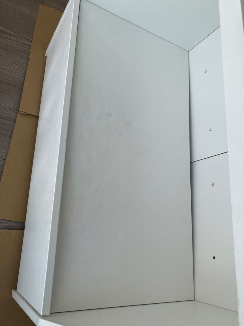 IKEA イケアホワイト棚　BERGIG ベリグ ブックディスプレイ 収納付き