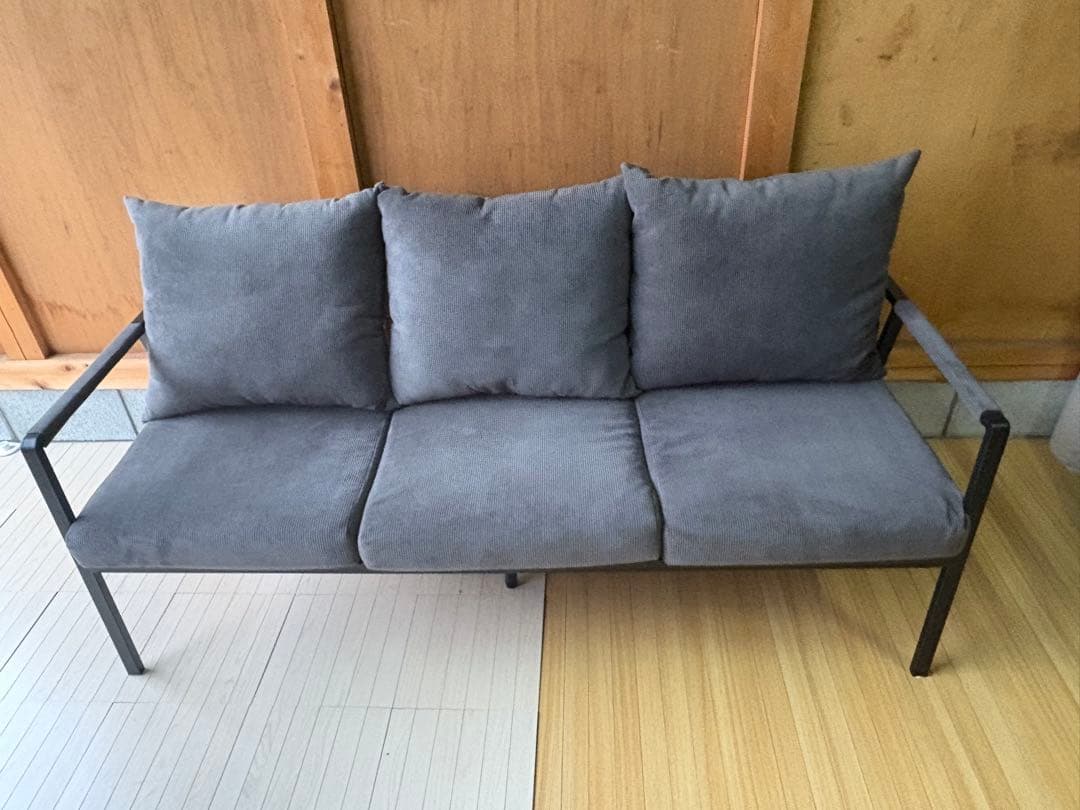 東谷　ソファ3P RTO-463 3人掛けソファ ソファー スチール