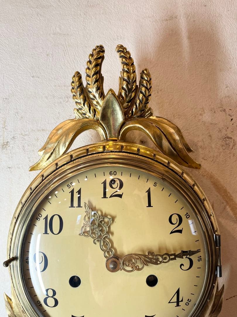 ユニーク型 ドイツ？ 柱時計 古時計 振り子 アンティーク レトロ