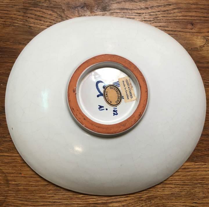 ★1950s Stig Lindberg Fajansファイアンスプレート