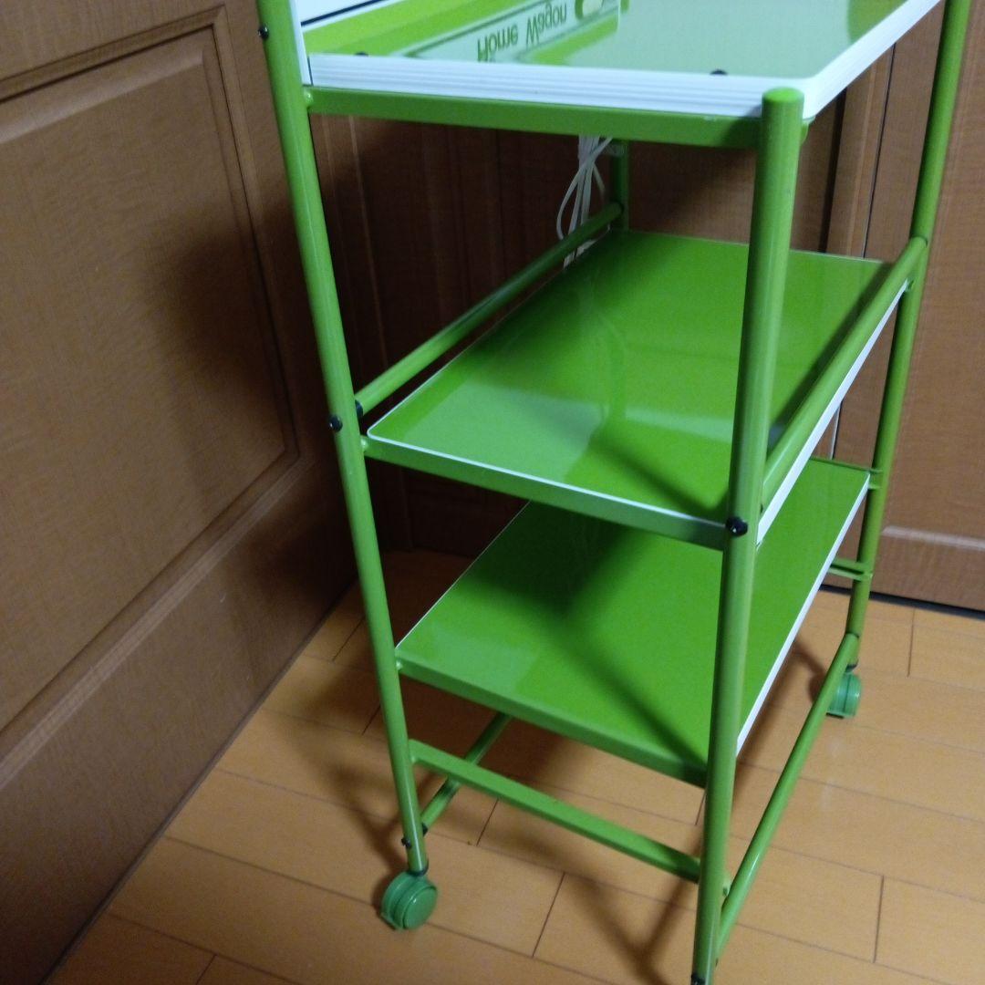 昭和レトロ サントミ  Wagon スチールラック 緑レトロポップ