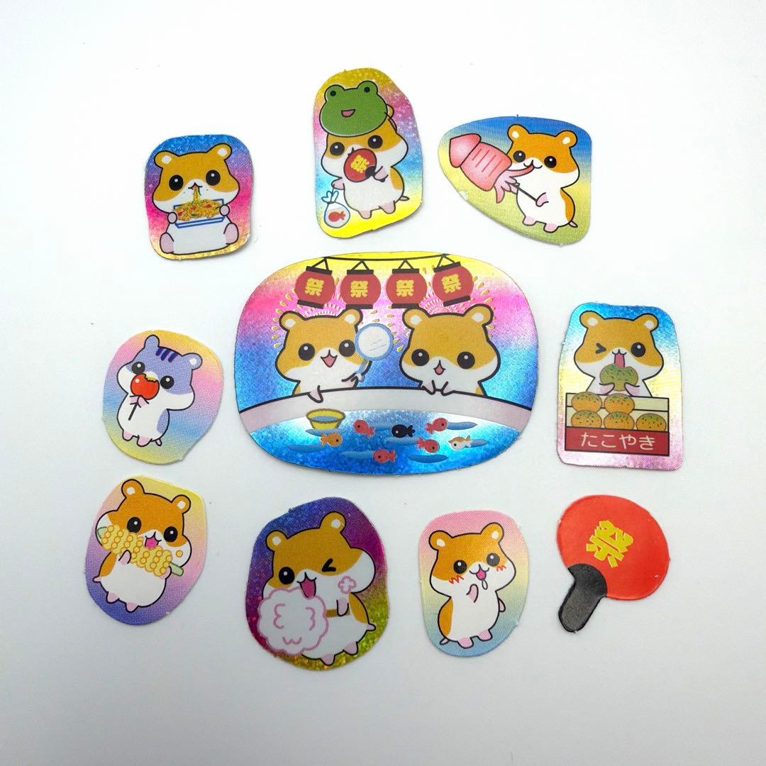 ハムちゃん レモン株式会社 フレークシール ハムスター お祭り 平成