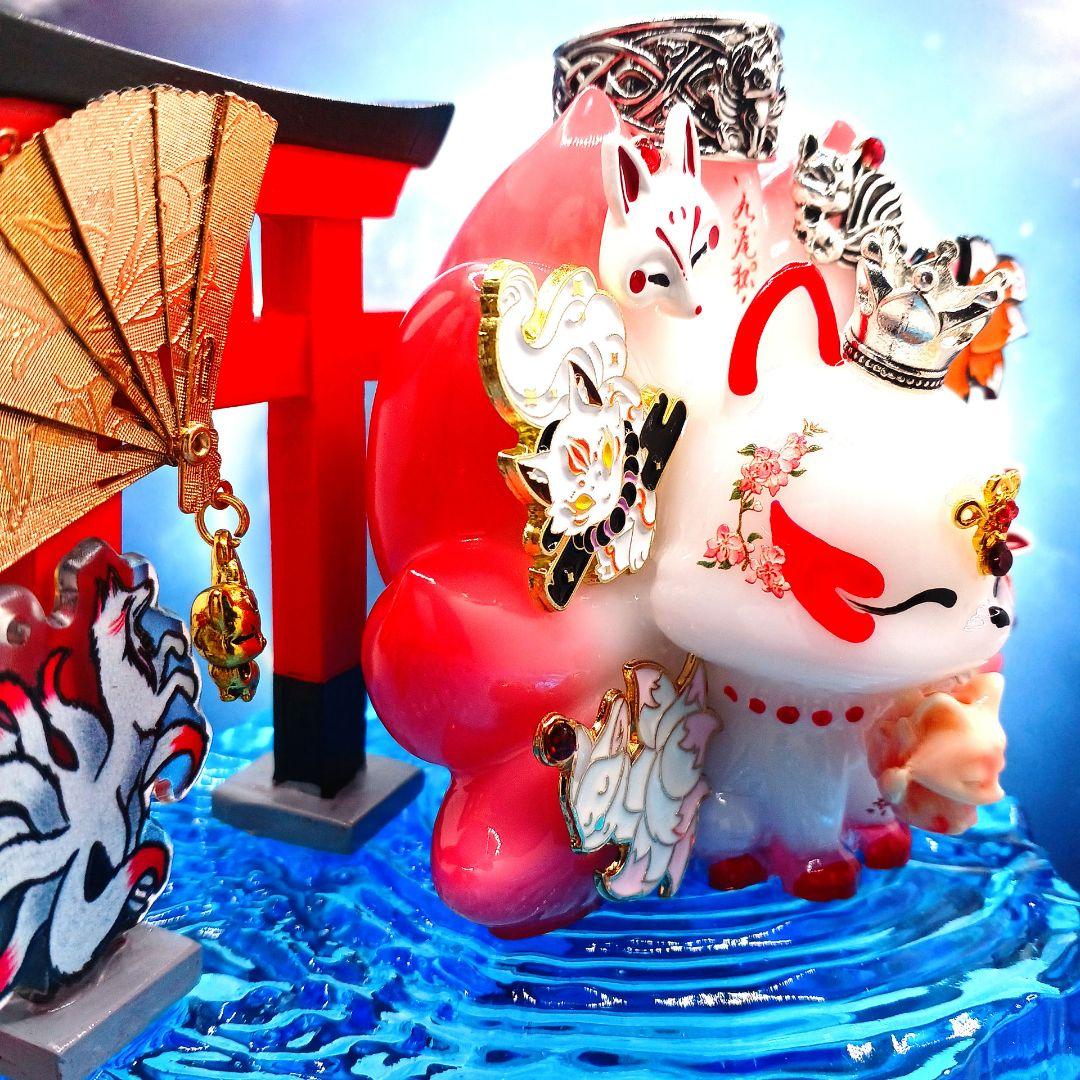 九尾の狐・波紋が広がる水面✨⭐️オルゴナイト⭐️✨幸運を引き寄せやすくなる﻿