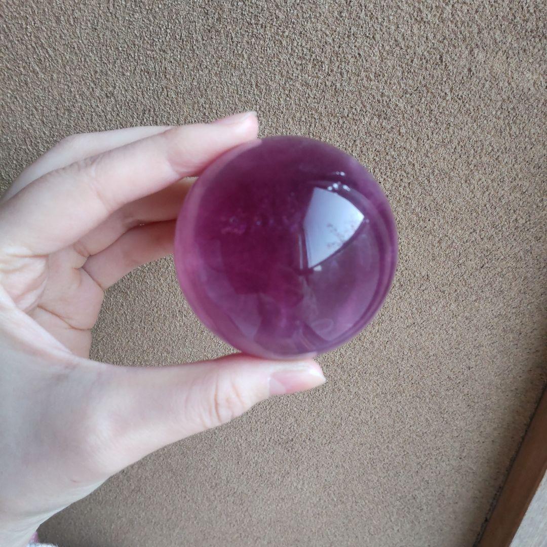 パープルフローライトスフィア